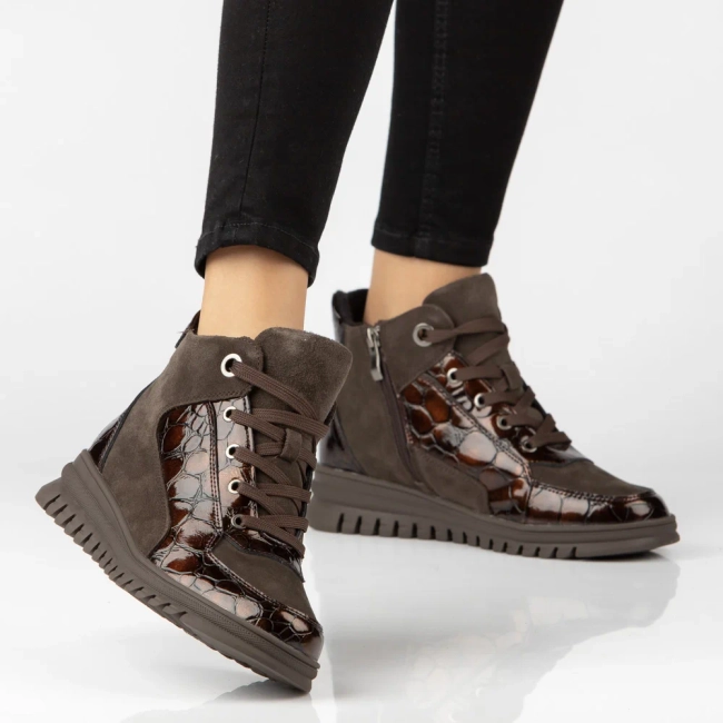 Leather ankle boots Filippo DBT8076/26 D BR brown