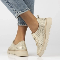 Leather shoes Filippo DP6995/25 GO gold