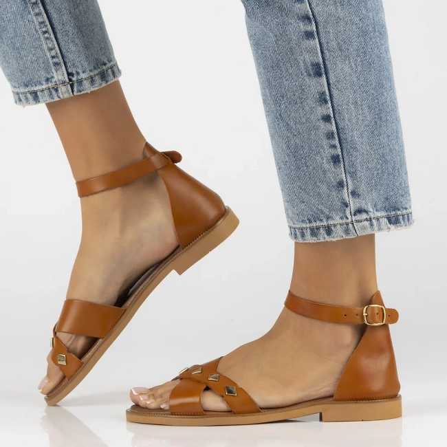 Leather sandals Filippo 40378 brown