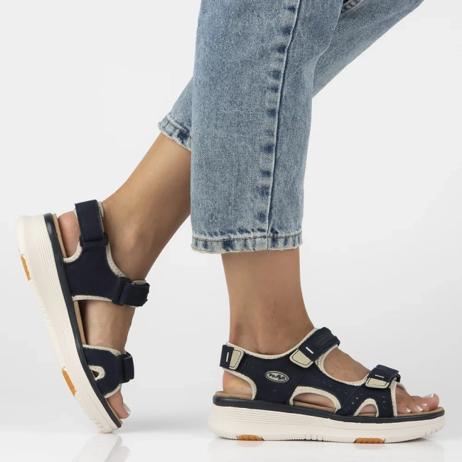 Leather sandals Filippo DS7034/25 NV navy