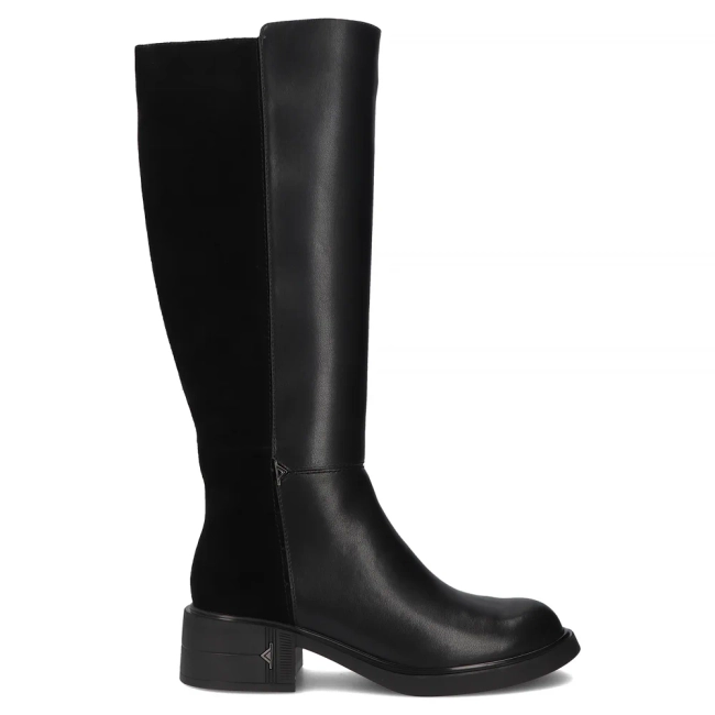 Leather boots Filippo DKZ7233/25 BK black