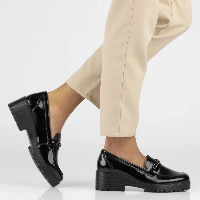 Leather shoes Filippo DP4139/24 BK black