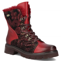 Leather ankle boots Laura Vita kouleo16 red
