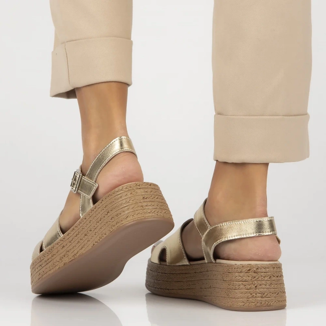 Leather sandals Filippo DS7024/25 GO gold