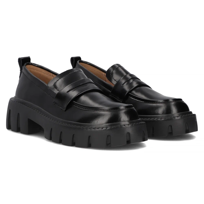 Leather shoes Filippo DP6440/24 BK black
