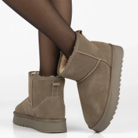 Leather snow boots Filippo DBT7329/25 TP beige