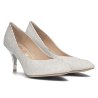 Leather pumps Filippo 2108 silver