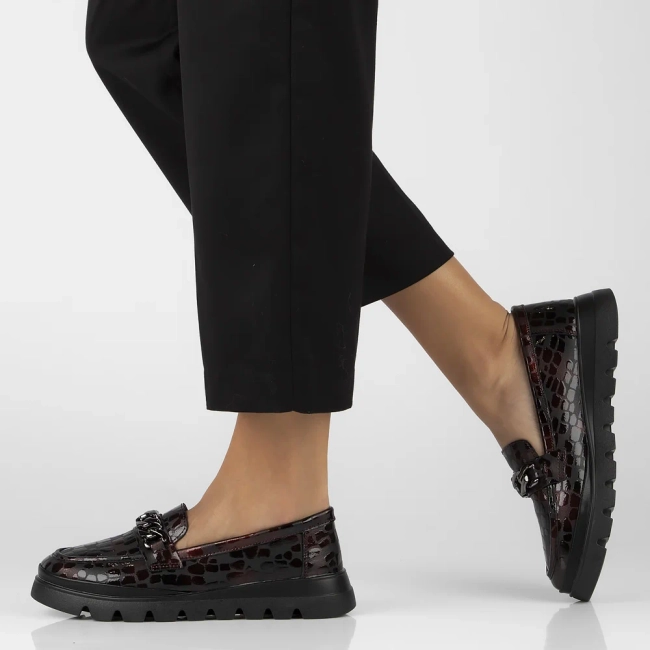 Leather shoes Filippo DP6467/24 BG burgundy