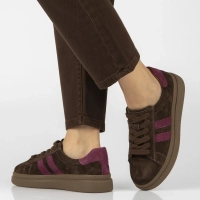 Skórzane sneakersy Filippo DP7981/26 D BR brązowy
