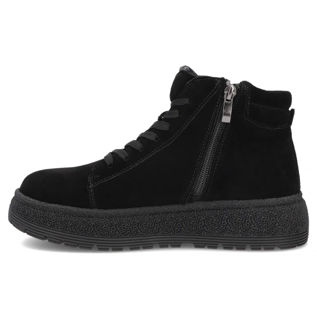 Leather platform ankle boots Filippo DBT8090/26 BK black