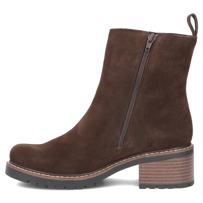 Leather heeled ankle boots Filippo DBT7930/26 D BR brown