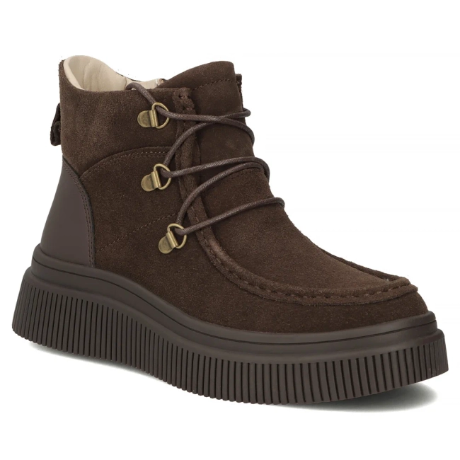 Leather ankle boots Filippo DBT7299/25 BR brown