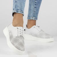 Leather shoes Filippo DP4405/23 WH white