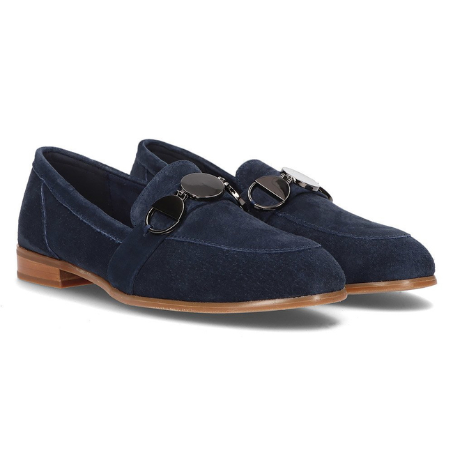 Leather loafers Filippo DP2148/21 NV navy blue