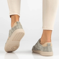Skórzane sneakersy Filippo DP7508/26 KH khaki
