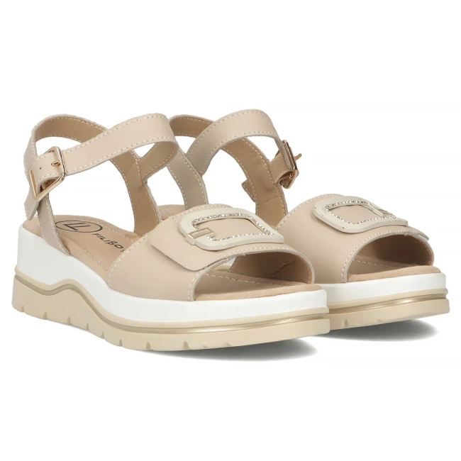 Leather sandals Filippo DS7051/25 BE beige