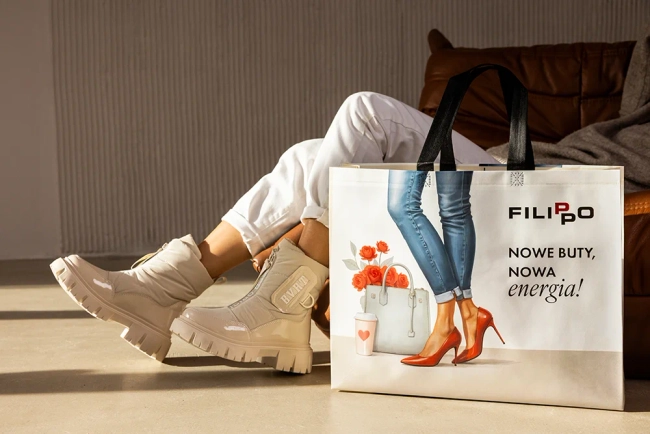 Filippo Shopping Bag New Energy TZ0478/25 BL RD