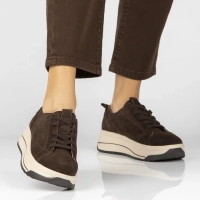 Skórzane sneakersy Filippo DP7959/26 D BR brązowe