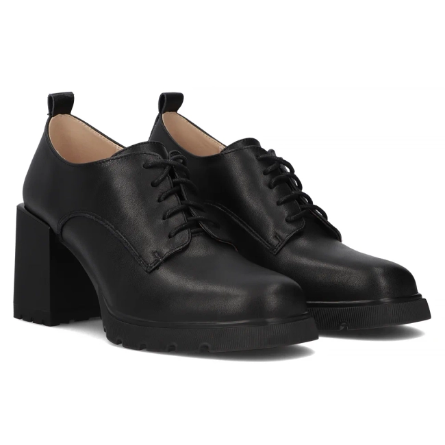 Leather shoes Filippo DP6198/24 BK black