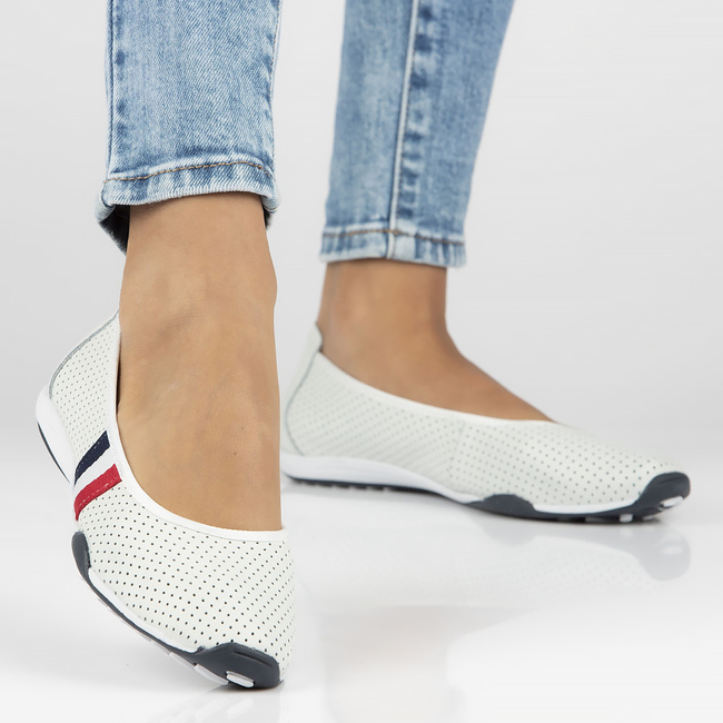 Leather shoes Filippo DP2063/23 WH white