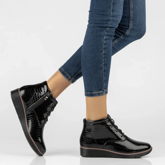 Skórzane botki Filippo DBT3169/26 BK czarne