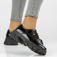 Leather shoes Filippo DP3153/22 BK black