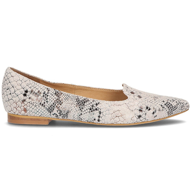 Leather ballerinas Alexio Giorgio 779 gray