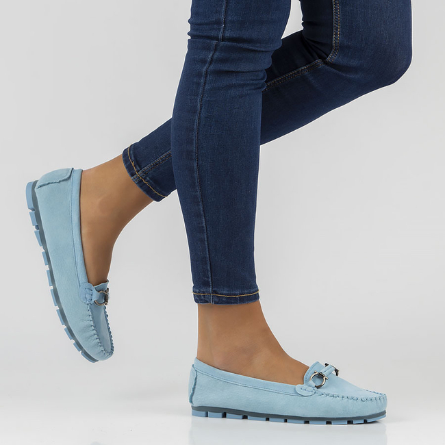 Leather loafers Filippo DP3613/23 BL blue