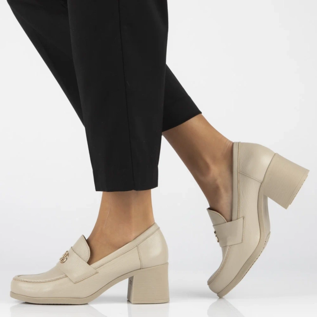 Leather shoes Filippo 20171 taupe