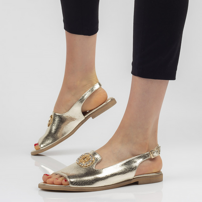 Leather sandals Filippo 116 gold