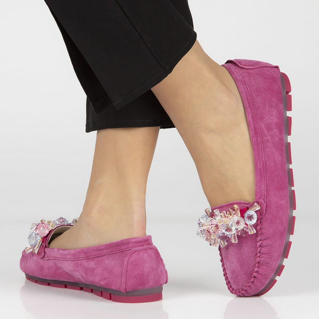Leather loafers Filippo DP4549/22 FH pink