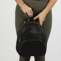 Black backpack urban glow
