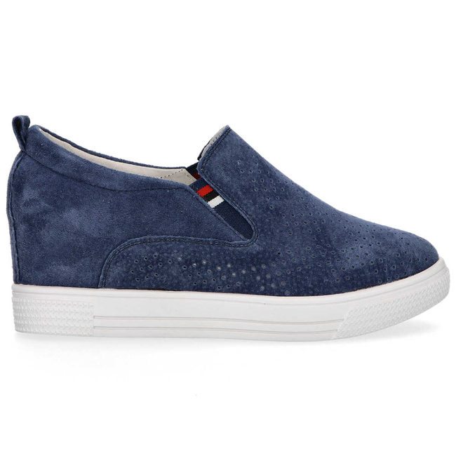 Leather shoes Filippo DP1356/20 NV navy blue