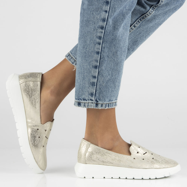 Leather shoes Filippo DP4514/23 GO gold