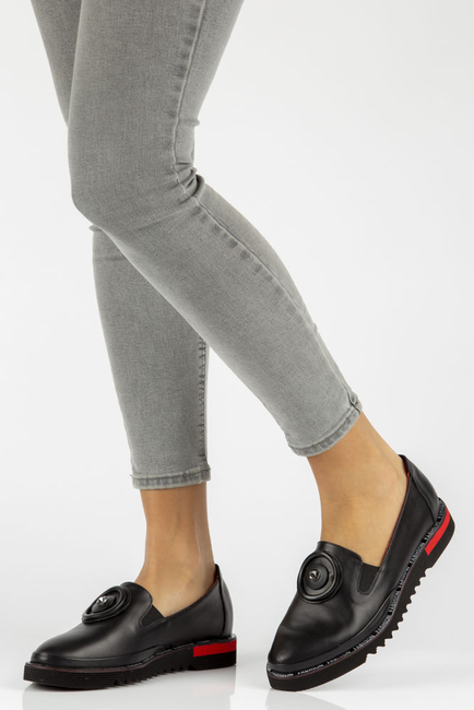 Leather shoes Filippo DP3915/22 BK black