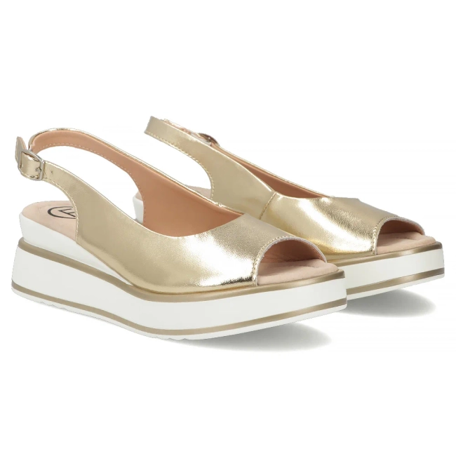 Leather sandals Filippo DS6153/26 GO gold