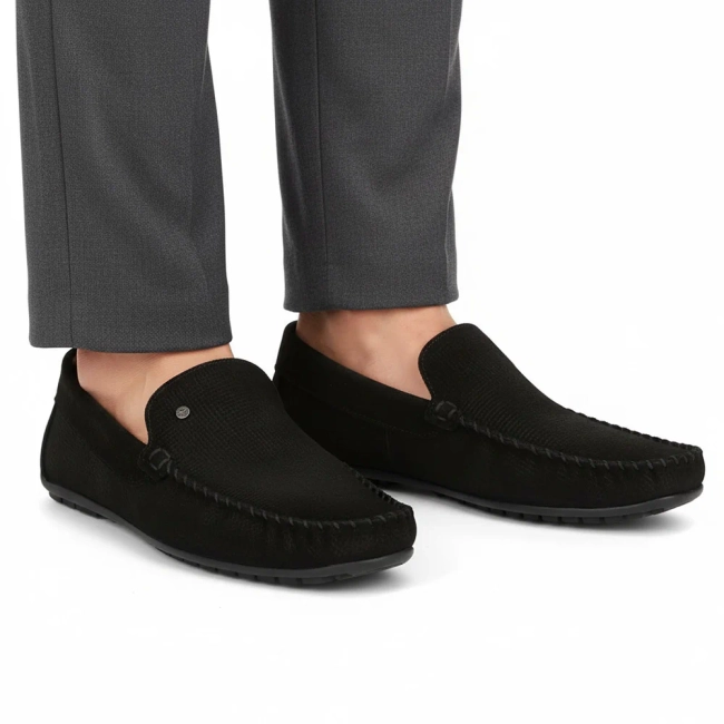 Leather loafers Filippo MP923/26 BK PT black