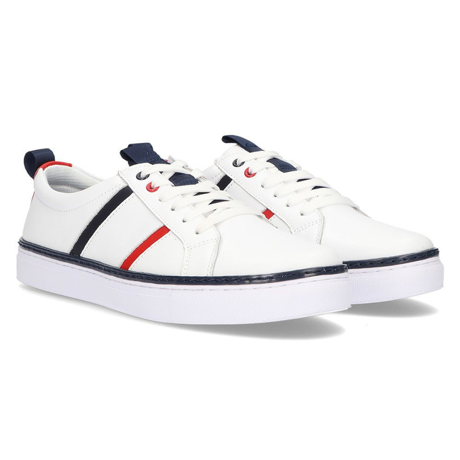 Skórzane półbuty Filippo MP2146/21 WH białe