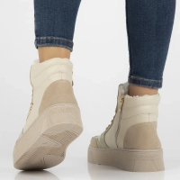 Leather ankle boots DBT6461/24 BE beige