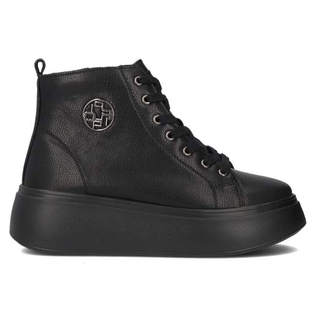 Leather ankle boots DBT6338/24 BK black