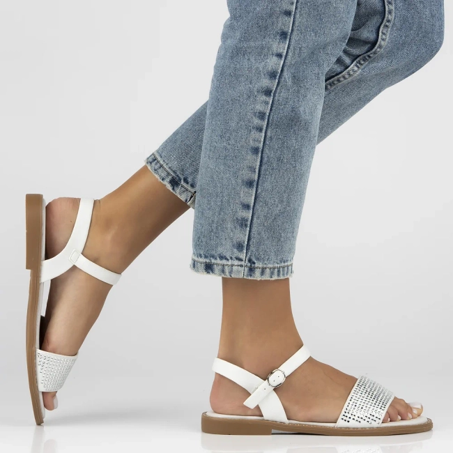 Sandały Filippo DS6911/25 WH białe