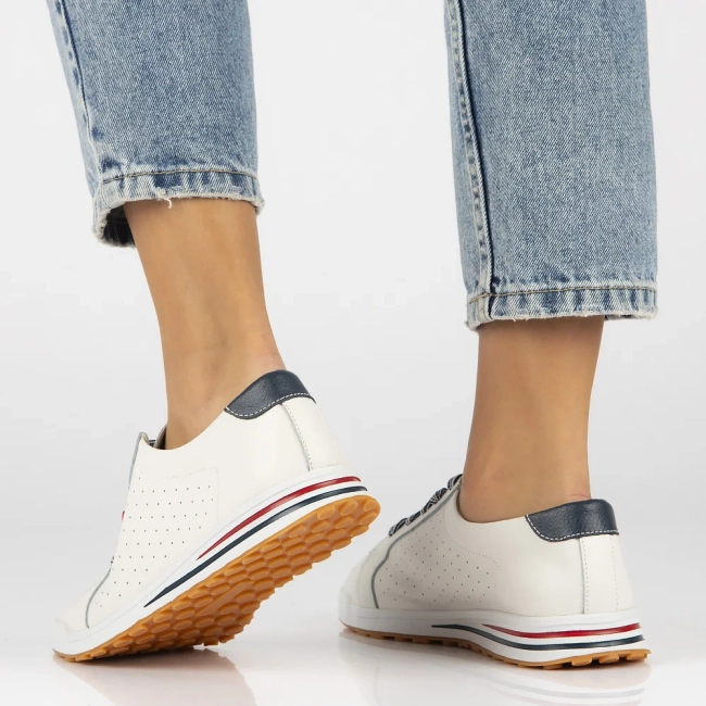 Leather shoes Filippo DP3509/24 WH white