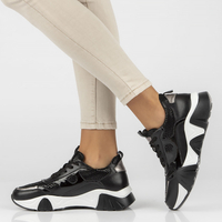 Leather sneakers Filippo DP4516/23 BK black