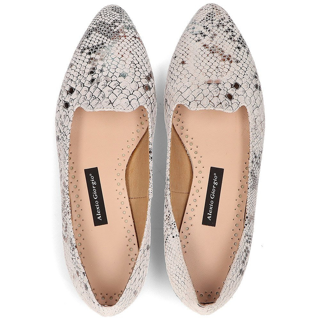 Leather ballerinas Alexio Giorgio 779 gray