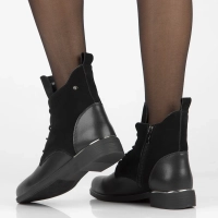 Skórzane trzewiki Filippo DBT4749/25 BK czarne