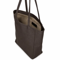 Leather handbag Toscanio A264 dark brown