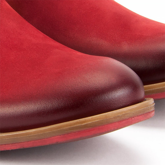 Botki FILIPPO 414S nubuk bordowe