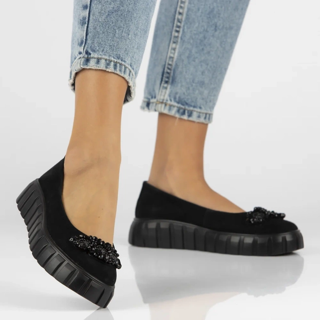 Leather shoes Filippo DP6194/24 BK black