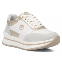 Skórzane sneakersy Filippo DP6858/25 WH GO biało złote