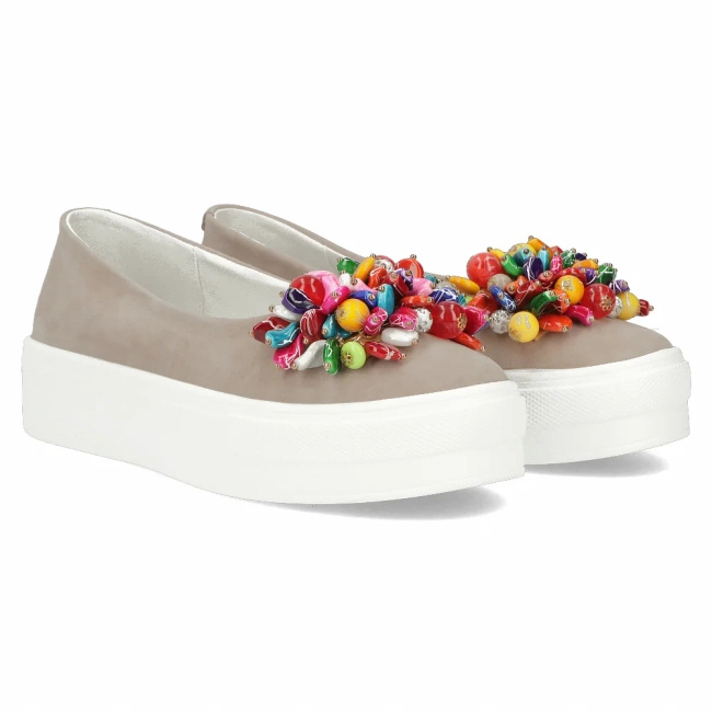 Leather shoes Filippo DP6024/25 BE beige